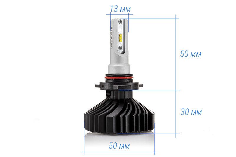 Размеры светодиодных ламп HB3-6HL