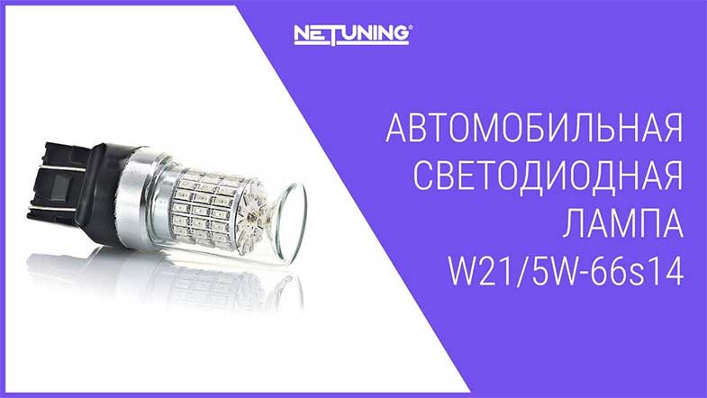 Светодиодная лампа NeTuning w21/5w-66s14